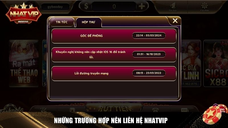 truong hop lien he nhatvip Những trường hợp nên liên hệ Nhatvip